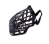 KFGISD, Muselière Anti-aboiements, Respirante, réglable, rembourrée, Permet de haleter et de Boire, en Plastique, Confortable, Respirante,Muselière pour Chien(Black 1,No. 6)