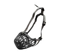 KFGISD, Muselière Anti-aboiements, Respirante, réglable, rembourrée, Permet de haleter et de Boire, en Plastique, Confortable, Respirante,Muselière pour Chien(Black 2,No. 4)