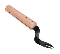 KFGISD, Outil d'arrachage de Mauvaises Herbes en Acier au Carbone avec Manche en Bois, arrache-Mauvaises Herbes, Pelle, Fourche, désherbeur,Outils de désherbage