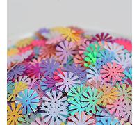 KFGISD, Paillettes, 10 g 15 mm Tournesol PVC Paillette Paillettes en vrac for l'artisanat DIY Paillettes Paillettes Confettis Vêtement Couture Accessoires,Paillettes(Random Mixed)