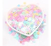 KFGISD, Paillettes, 6 mm, plates, en PVC, en forme de fleur de prunier, for confettis de mariage, bricolage, couture, nail art, bijoux, décoration de fête, accessoires,Paillettes(Ma Mix)