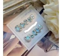 KFGISD, Perceuse à ongles courte et cool avec perles en acier, style fini, 6 tailles ，Ongles courts artificiels