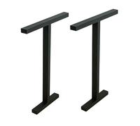 KFGISD, Pieds de table basse, base de bureau, assemblage facile, for bureau, armoire, table, avec vis de montage,Pieds de meubles en métal(Black,40 * 72cm/15.8 * 28.4in)