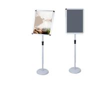 KFGISD, Présentoir for affiches A2/A3/A4, support de panneau sur pied, cadre à pression, support réglable en aluminium, présentoir for menus, affichage for mariages et activités professionnelles, 9,45