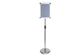 KFGISD, Présentoir publicitaire remplaçable au Sol avec Coin de sécurité et Base Ronde Stable, 17,72 x 24,57 Pouces, Blanc,Présentoir d'affiches(Black,32 * 45cm)