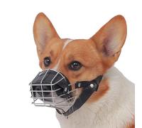 KFGISD, Protège-Dents for Chien avec Sangle réglable en Nylon for éviter Les frottements et Les morsures,Muselière pour Chien(M)