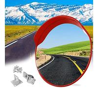 KFGISD, Rétroviseur panoramique, miroir sphérique, rétroviseur rond grand angle, rétroviseur d'angle mort, 60 cm,Miroirs convexes routiers(60CM)