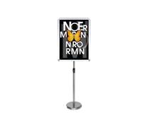 KFGISD, Support for Affiches et Panneaux avec Socle Robuste for Une visualisation Verticale et Horizontale, Support for Panneaux d'affichage extérieur et intérieur, 45 x 62 cm, Blanc,Présentoir d'aff