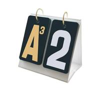 KFGISD, Tableau de Bord à retournement, Compteur de Points for numéros de Cartes, Manuel Professionnel, Cartes à retournement de Points, retourneur de Points ，Tableau d'affichage(Black)