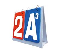 KFGISD, Tableau de Bord à retournement, Compteur de Points for numéros de Cartes, Manuel Professionnel, Cartes à retournement de Points, retourneur de Points ，Tableau d'affichage(Red Blue)