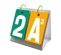 KFGISD, Tableau de Bord à retournement, Compteur de Points for numéros de Cartes, Manuel Professionnel, Cartes à retournement de Points, retourneur de Points ，Tableau d'affichage(Green Yellow)