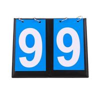 KFGISD, Tableau de Bord, Compteur de Score Manuel, Cartes à Retourner, Tableau de Bord Portable for Basket-Ball, Football, Tennis ，Tableau d'affichage(Blue Double Digits)