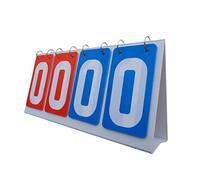 KFGISD, Tableau de Bord Flip Score Scorekeeper Tableau de Bord de Table Tableau de Bord for Tennis Ball Basketball Football Badminton Sports ，Tableau d'affichage(Red Blue)
