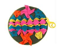 KFGISD, Tapis de reniflage Lavable for Chiot, diamètre 45 cm, Jouet énergétique, Anti-Stress, Tapis de Dressage for Animaux de Compagnie, 1 pièce ，Jouets pour Chiens(2pcs)