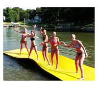 KFGISD, Tapis Flottant en Mousse XPE indéchirable for la Plage, l'océan et Le lac.,Coussin Flottant(Yellow,2.7mx1.3mx3.3cm)