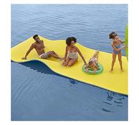 KFGISD, Tapis Flottant for Lacs et piscines, Matelas Flottant Haut de Gamme - Tapis d'eau Extra Large for Quai Flottant, flotteurs for Lacs,Coussin Flottant(Yellow,180X90X3.3cm)