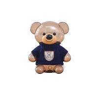KFGISD, Tirelire en plastique transparente for enfants ,Tirelires(Blue)