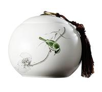 KFGISD, Urne funéraire en céramique Faite à la Main for Petits Chiens, Chats, Lapins, Petits Animaux, Humains, mémorial de crémation des Cendres,Boîte à Cendres d'animaux(D)