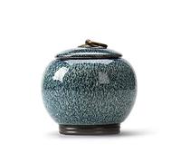 KFGISD, Urne funéraire en céramique Faite à la Main for Petits Chiens, Chats, Lapins, Petits Animaux, Souvenir funéraire,Boîte à Cendres d'animaux(Blue)