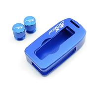 KFHBNI Coque de Clé Coque de clé CNC pour moto, accessoires pour F900R 2020 et F900XR 2020, protection de clé, capuchon de valve de pneu(1 set F900XR Blue)