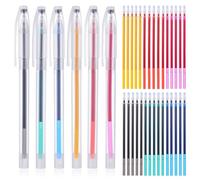 KFHENSOMR Stylo de marquage de tissu effaçable à l'eau avec 30 recharges Pointe extra fine effaçable à l'eau Fournitures de couture et accessoires pour point de croix, couture, matelassage, bricolage