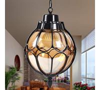 KFHJSNN Lampes suspendues, Style Industriel E-dison Lustre en Verre Abat-Jour Cour extérieure Jardin luminaires en Aluminium Balcon allée Couloir Hortensia plafonnier lustres Modernes Prosperous