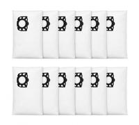 KFI 357 Lot de 12 sacs d'aspirateur compatibles avec Kärcher WD2 Plus WD3 | Remplace 2.863-314.0, convient aux aspirateurs secs/humides WD2, WD3, KWD1-3, SE4001 et SE4002.