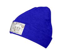 Kfjghhl Adorable girafe avec lunettes de soleil colorées drôle dames chapeau tricoté chaud cadeau doublure polaire thermique hommes hiver bonnet chaud femmes coupe-vent bleu