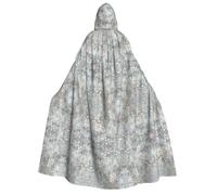Kfjghhl Blue Grace Flora Cape à capuche dorée pleine longueur pour Halloween, cosplay, fête
