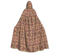 Kfjghhl Cape à capuche dorée avec imprimé pop-corn - Longue durée - Pour Halloween, cosplay, fête