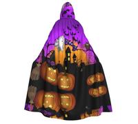 Kfjghhl Cape à capuche unisexe pour Halloween, chouette, fantôme, citrouille, Halloween, cosplay, costume de chevalier gothique, vêtements étranges
