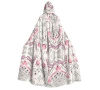 Kfjghhl Cape à capuche unisexe romantique Paris papillon pour Halloween Cosplay Costume de chevalier Goth's Strange Vêtements robe