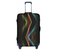 Kfjghhl Colorful Lines Art Housse de protection lavable pour valise de voyage 45,7 à 81,3 cm, blanc, L