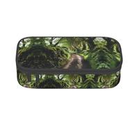 Kfjghhl Dark Hedges Grande trousse à crayons Irlande du Nord pour filles et garçons avec compartiments à fermeture éclair