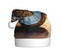 Kfjghhl Gears Clock Bronze Century Christmas Hats Adult Festive Christmas Christmas Felt Santa Headband Fancy Dress Accessory Gift