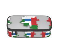 Kfjghhl Grande trousse à crayons avec motif drapeau de Rhénanie du Nord-Westphalie Map01 - Pour filles et garçons - Grande capacité - Compartiments à fermeture éclair
