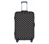 Kfjghhl Housse de protection lavable à motif à pois blancs pour valise de voyage de 45,7 à 81,3 cm, blanc, XL