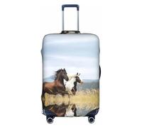 Kfjghhl Housse de protection lavable pour valises de 45,7 à 81,3 cm, blanc, L