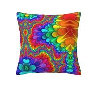 Kfjghhl Housses de coussin carrées douces et décoratives de couleur vive pour canapé de style rustique