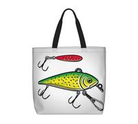 Kfjghhl Lure04 Sac fourre-tout de grande capacité avec fermeture éclair pour femme et fille