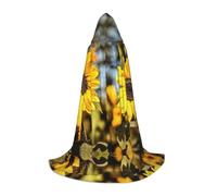 Kfjghhl Magnifique cape à capuche motif tournesol pour enfants de 35 à 55 ans