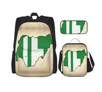Kfjghhl Map02 Trousse à crayons avec motif drapeau du Nigeria pour garçons et filles