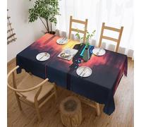 Kfjghhl Nappe de table avec microphone et note de musique pour les fêtes formelles au quotidien 54 x 72 cm