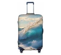 Kfjghhl Ocean Sea Wave Housse de protection pour valise lavable 45,7 à 81,3 cm, blanc, M