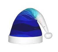 Kfjghhl Ocean Waves Voilier avec oiseaux Chapeau de Père Noël Maritime pour enfants Chapeaux de Noël Chapeaux Couvre-chef Unisexe Vacances Noël Chapeau Nouvel An Fête festive