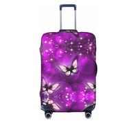 Kfjghhl Purple Butterfly.11 Housse de protection lavable pour valise de voyage de 45,7 à 81,3 cm, blanc, XL