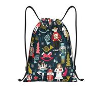 Kfjghhl Sac à dos de danse avec cordon de serrage pour femme Motif Casse-noisette, Noir , M, Vacances