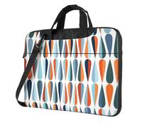 Kfjghhl Sac pour ordinateur portable classique du milieu du siècle moderne rétro avec formes de goutte, porte-documents, compartiment pour ordinateur portable, sac d'affaires élégant pour bureau