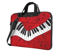 Kfjghhl Sacoche classique pour ordinateur portable avec compartiment pour ordinateur portable Motif notes de musique, Noir , 13 inch
