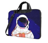 Kfjghhl Sacoche pour ordinateur portable classique Cool Man In Outer Space Galaxy Porte-documents Compartiment pour ordinateur portable Élégant Sac d'affaires Bureau séparé, Noir , 13 inch